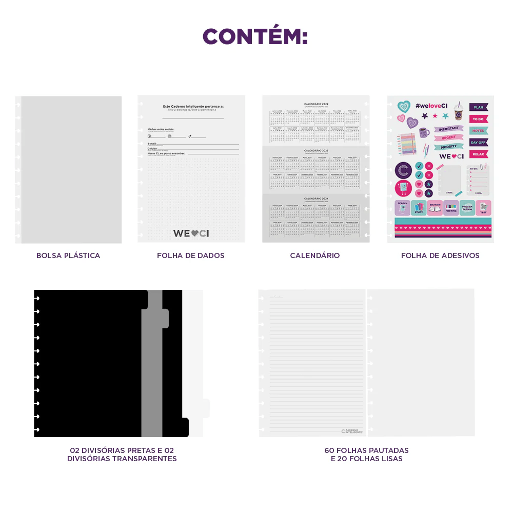 Caderno Inteligente Gde Mocha 80 Fls. CIGD4359 - Novitate