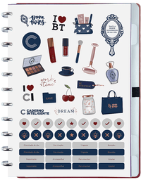 Caderno Inteligente Gde BT CHERRY 80 Fls. CIGD4380 - Novitate
