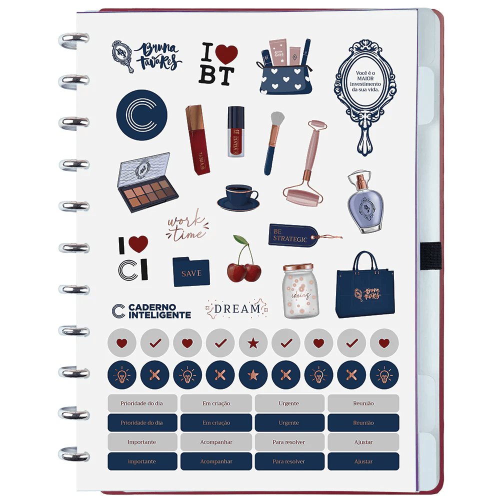 Caderno Inteligente Gde BT CHERRY 80 Fls. CIGD4380 - Novitate