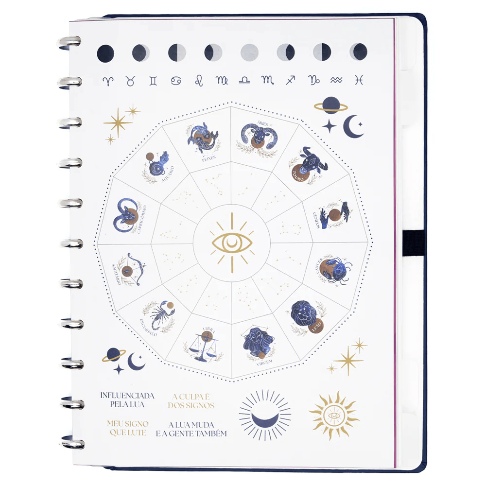 Caderno Inteligente Grande By Mica Rocha Influenciada pela Lua CIGD4414