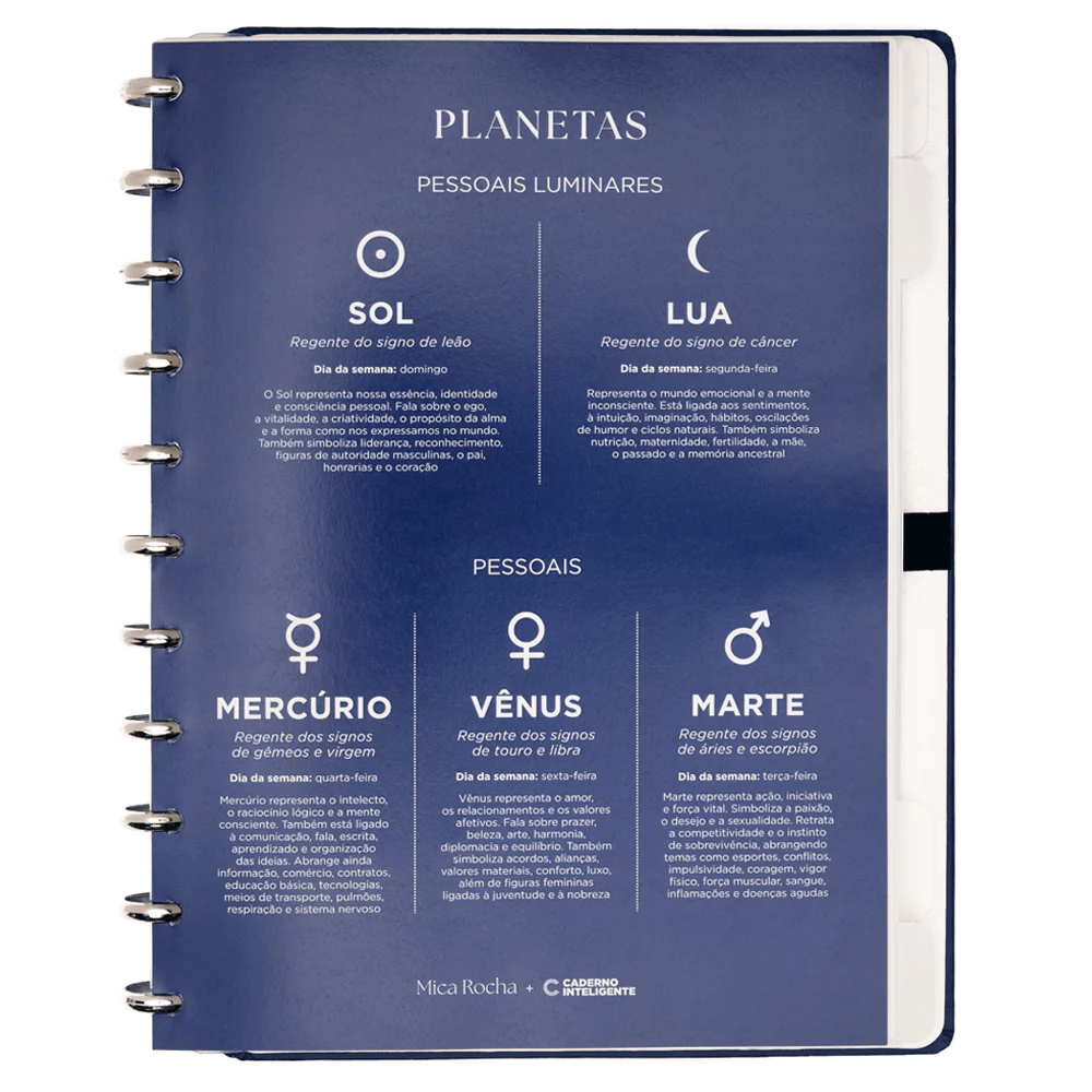 Caderno Inteligente Grande By Mica Rocha Influenciada pela Lua CIGD4414