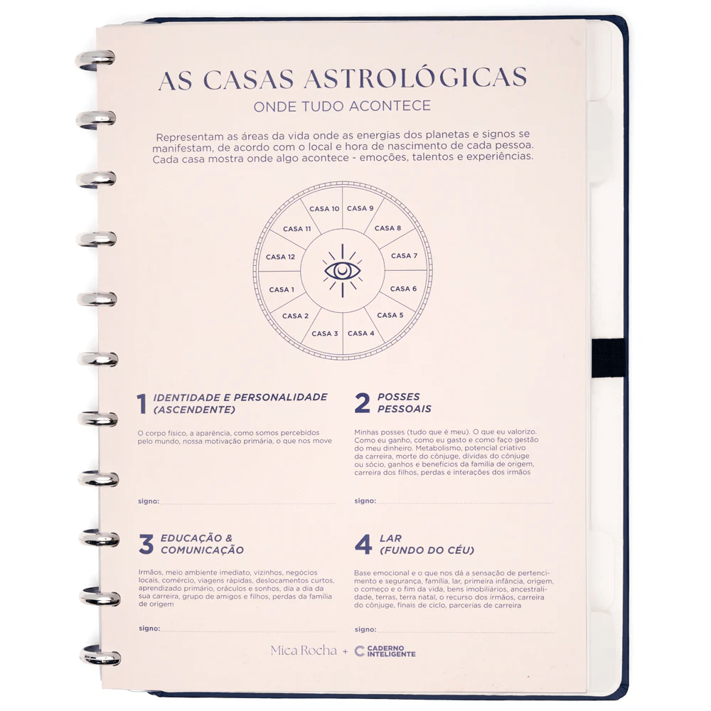 Caderno Inteligente Grande By Mica Rocha Influenciada pela Lua CIGD4414
