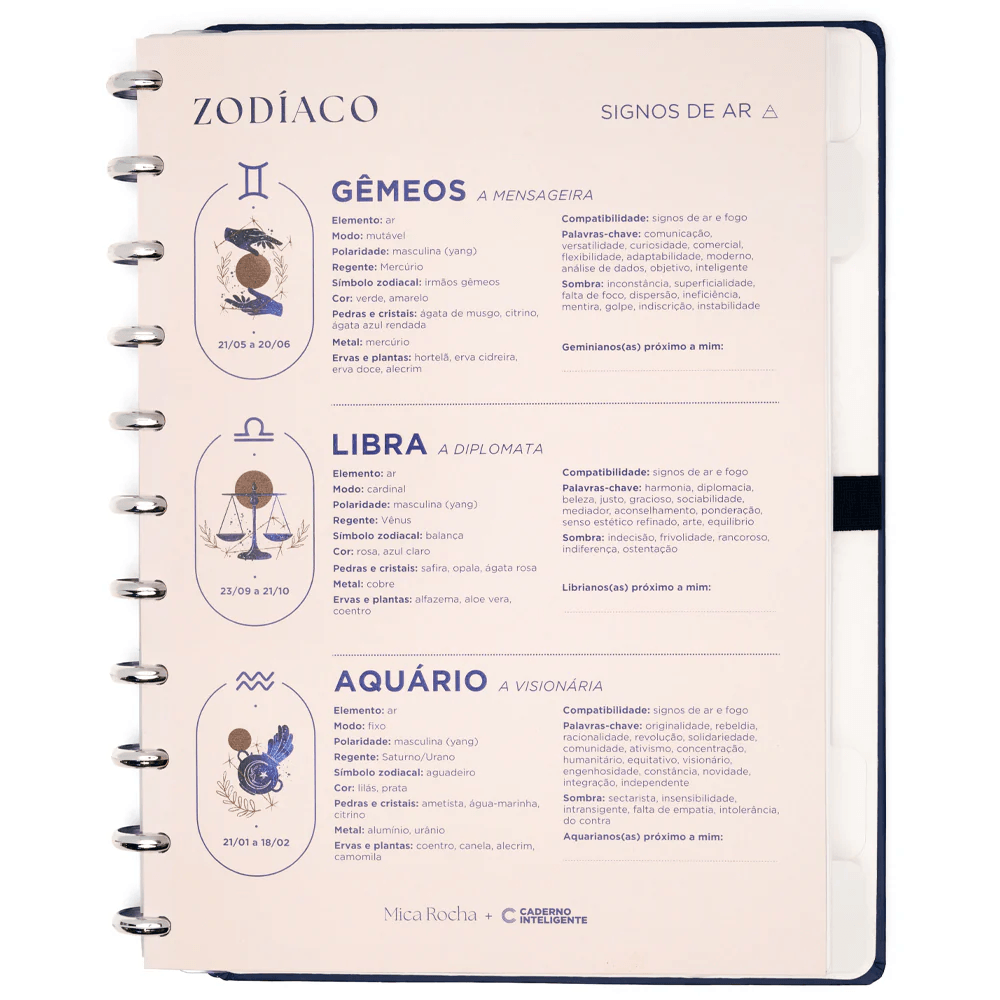 Caderno Inteligente Grande By Mica Rocha Influenciada pela Lua CIGD4414