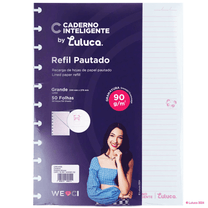 Refil Universitário Caderno Inteligente Luluca 50 Fls 90g/m² CIRG4068 - Novitate