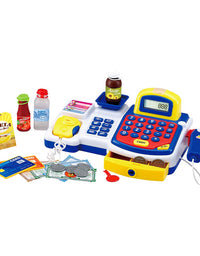 Caixa Registradora com Luz e Som Azul DMT3816 DM Toys
