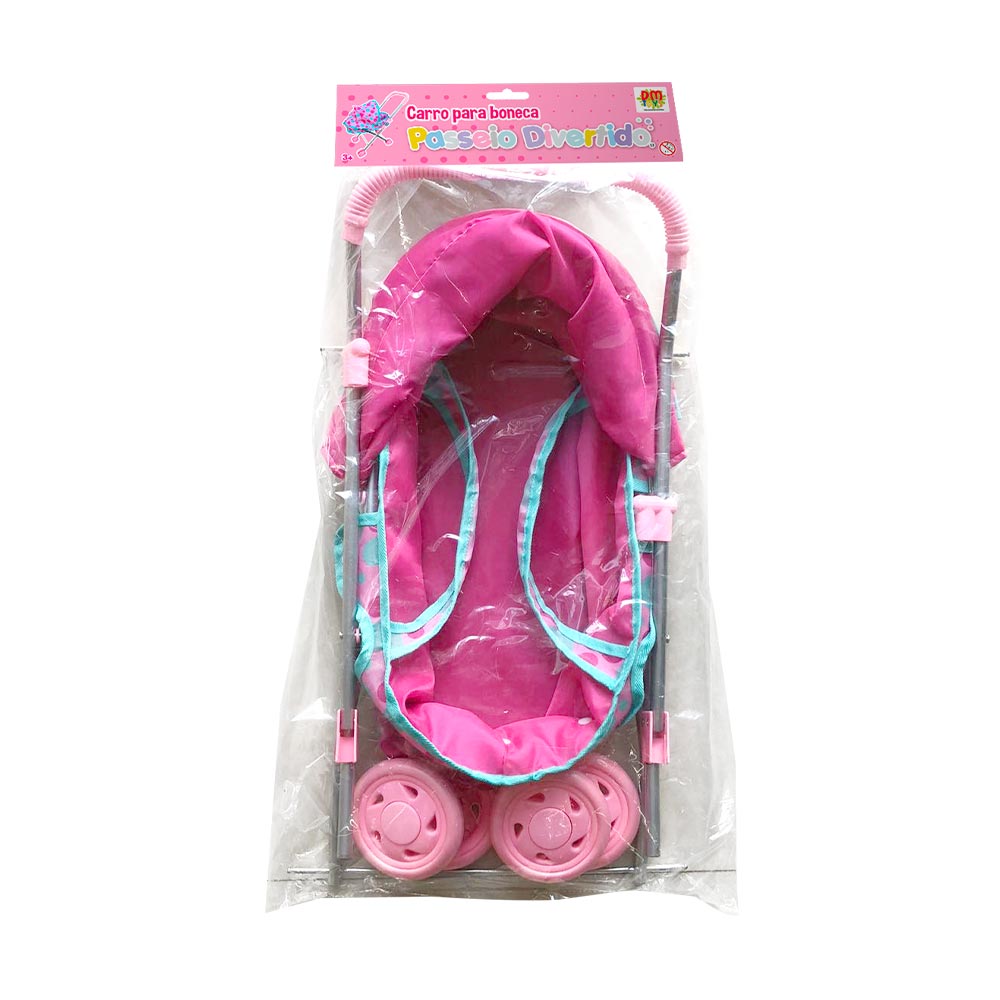 Carrinho P/ Boneca Passeio Divertido Berço DMT6501 - Dm Toys