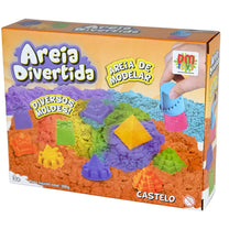 Areia de Modelar Divertida Castelo DMT6640 - Dm Toys