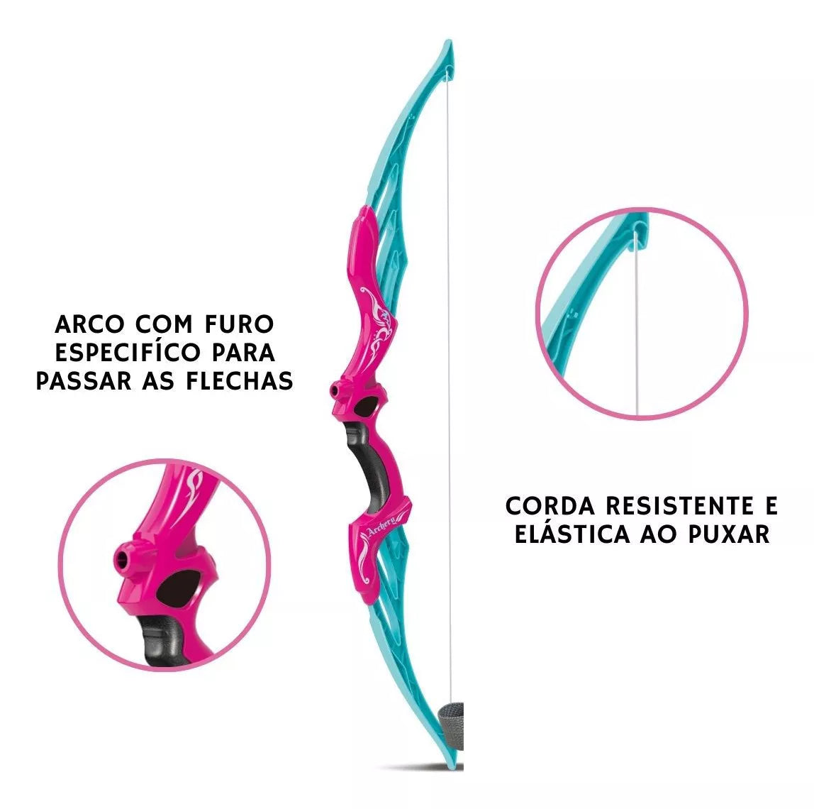 Arco e Flecha Super Mira Rosa ZP01184 - Zoop Toys