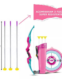 Arco e Flecha Super Mira Rosa ZP01184 - Zoop Toys
