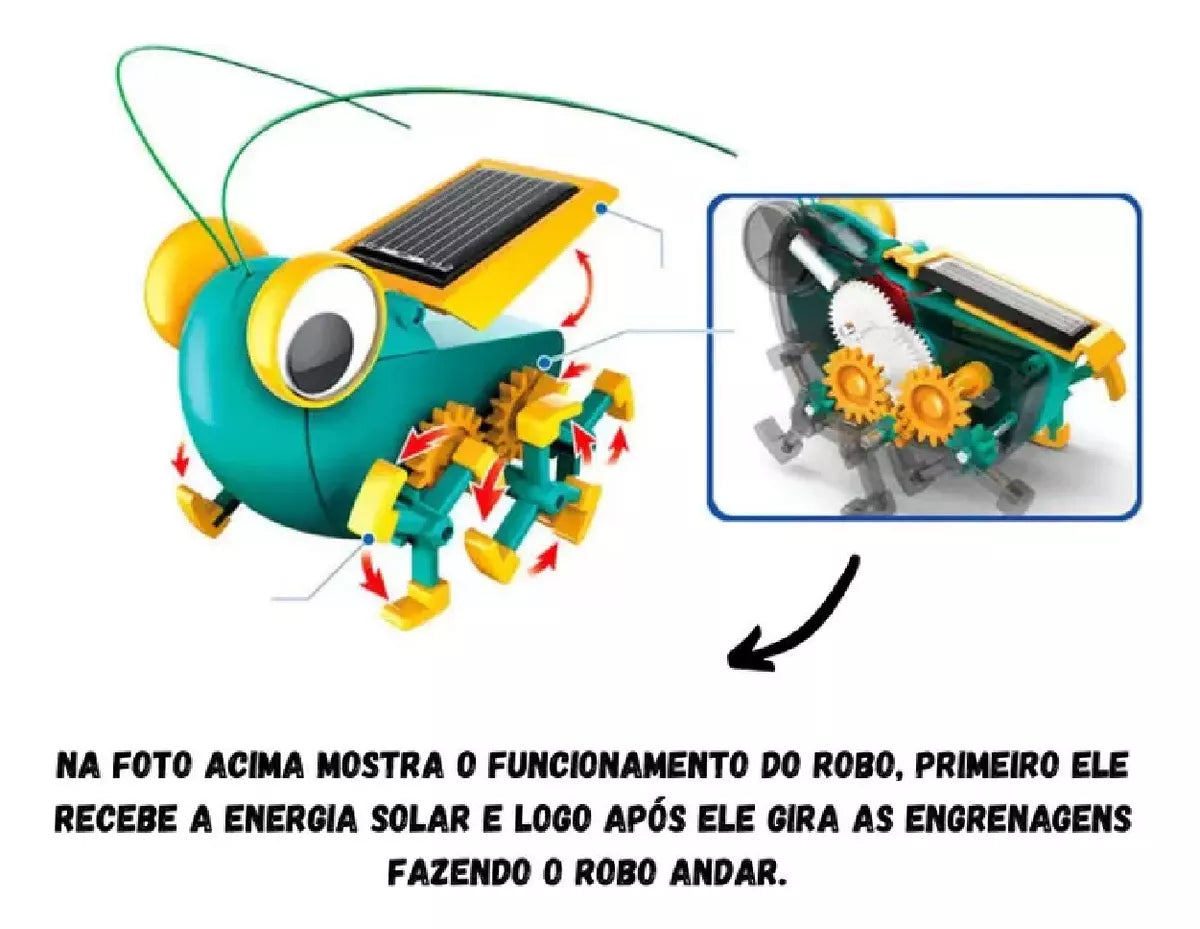 Brinquedo Educativo Steam Robo Solar Inseto 1158.7 - Xalingo