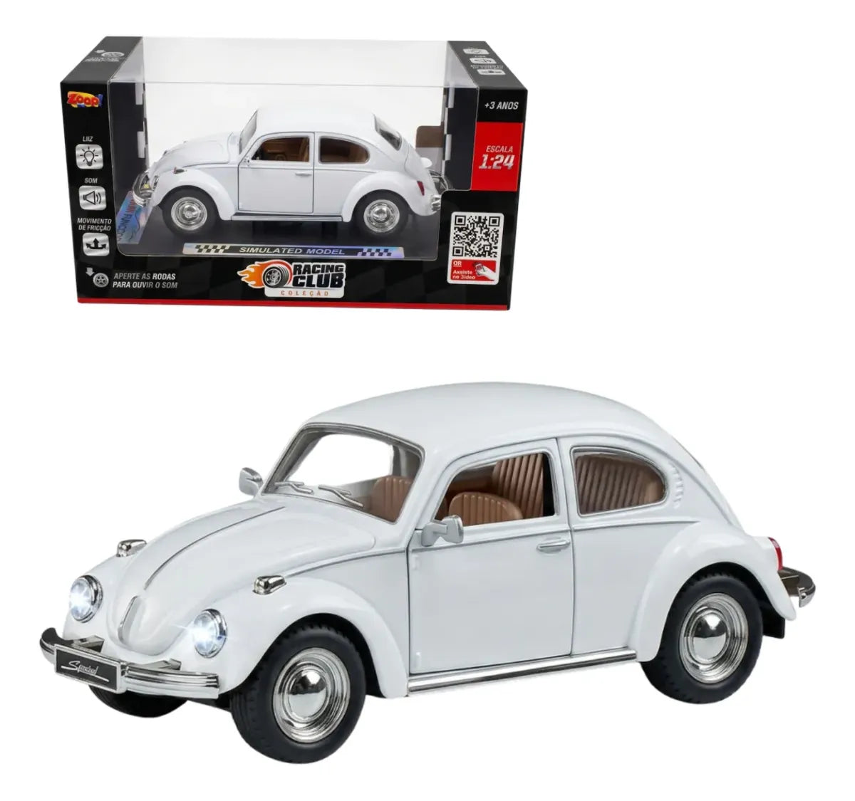 Coleção Racing Club Fusca Clássico ZP01439 - Zoop Toys