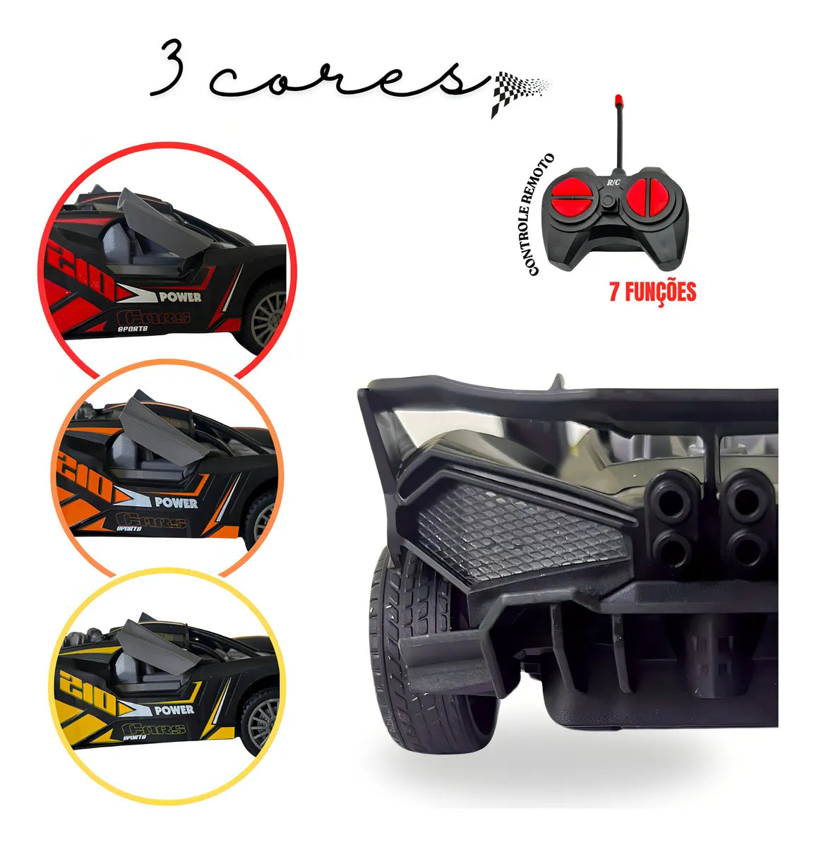 Carro Controle 7 Funções Racing Club ZP01290 - Zoop Toys