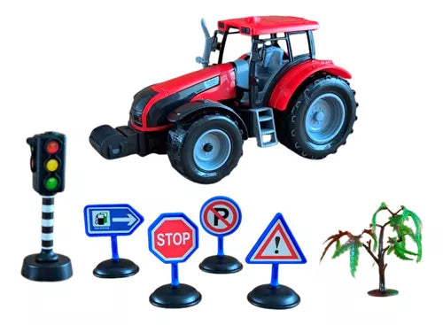 Carrinho de Fricção Trator Fazenda em Ação XCF-036 - Fênix