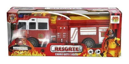 Carro bate e volta caminhão de bombeiro DMT3228 DM Toys