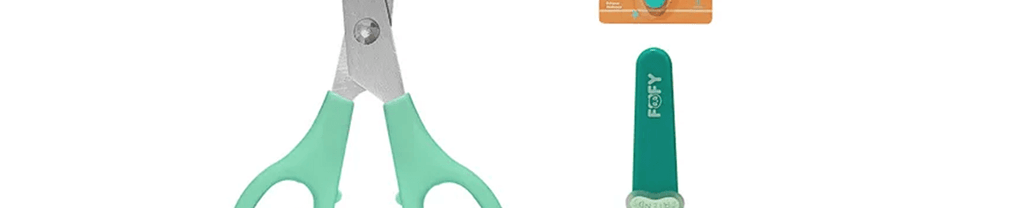 Tesoura Divertida Ursinho Friends Verde 14cm FF1701 - Fofy