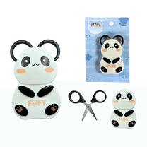 Tesoura Divertida Panda 8,8cm FF1702 -  Fofy
