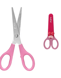 Tesoura Divertida Frutinha  Rosa 14cm FF1713 - Fofy
