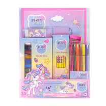Kit Artistico Escolar  Encanto Unicórnio 33 Peças FF6053 - Fofy