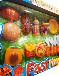 Brinquedo Fast Food Infantil Lanches 900-8 - Braskit
