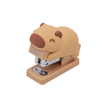 Mini Grampeador Plástico Capivara + Grampos 26/6 GP0108 - BRW