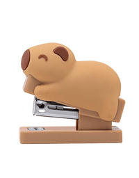 Mini Grampeador Plástico Capivara + Grampos 26/6 GP0108 - BRW
