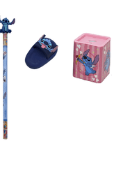 Kit Stitch 1 Borracha, 1 Apontador e 2 Lápis 31356 - Jandaia
