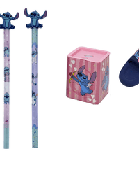 Kit Stitch 1 Borracha, 1 Apontador e 2 Lápis 31356 - Jandaia
