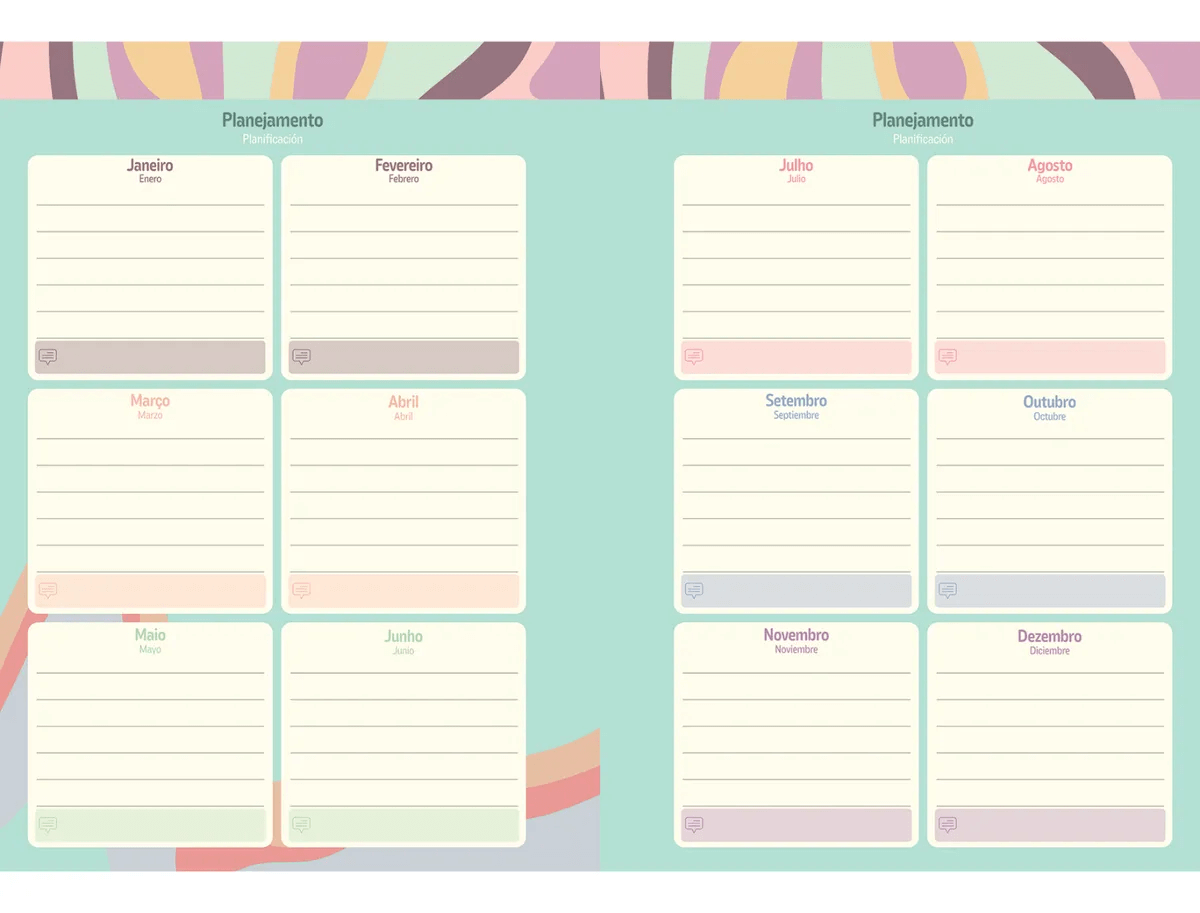 Agenda Planner La Creme 2026 160 Pág. 70g/m² 666568 - Jandaia