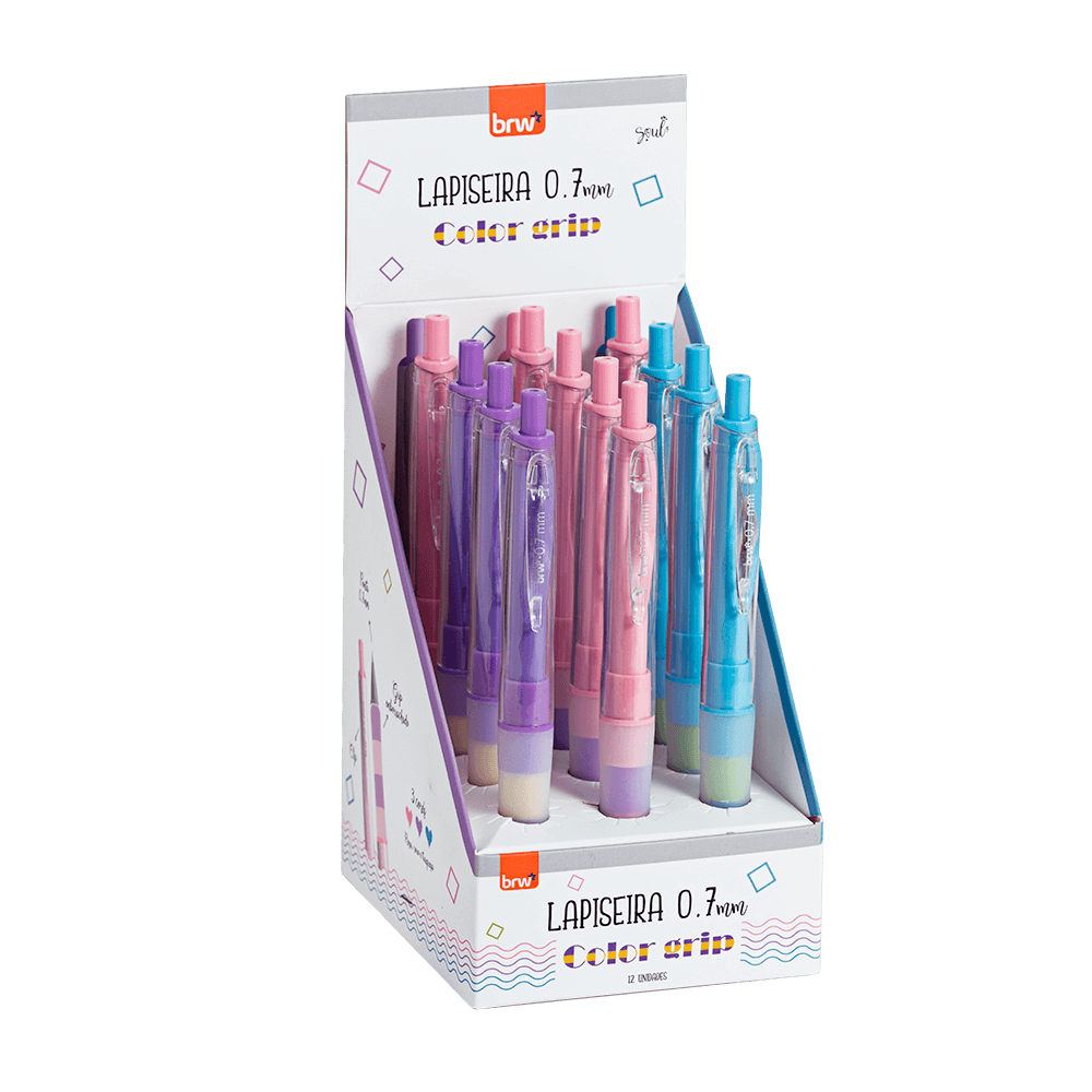 Lapiseira Plástica 0.7mm Color Grip LP0106 - BRW