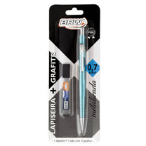 Lapiseira Técnica Grafite 0.7mm Blister c/ 1un Azul  LP0707 - BRW