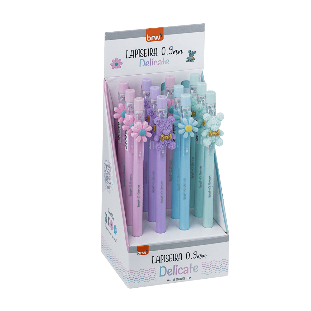 Lapiseira Plástica Delicate 0.9mm Ponta Divertida LP1721 - BRW