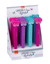 Lapiseira Corpo Emborrachado Butterfly 0.7mm LP1725 - BRW
