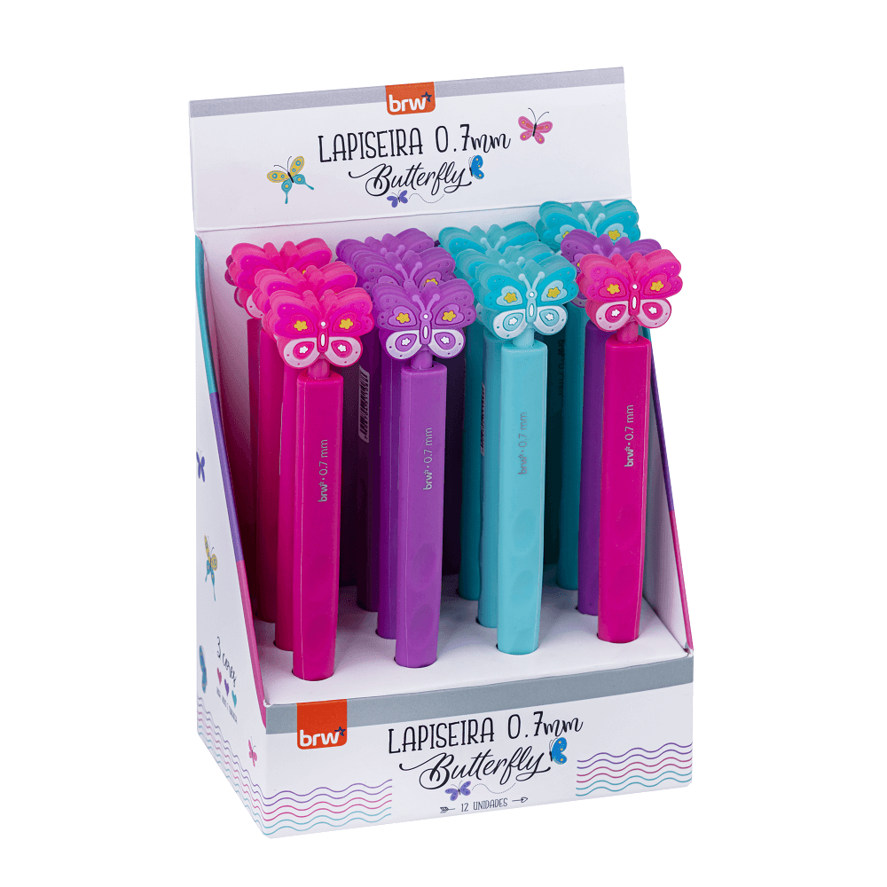 Lapiseira Corpo Emborrachado Butterfly 0.7mm LP1725 - BRW
