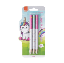 Lápis HB Jumbo Big Magic Unicórnio Com 3 Unid. LP7252 - BRW
