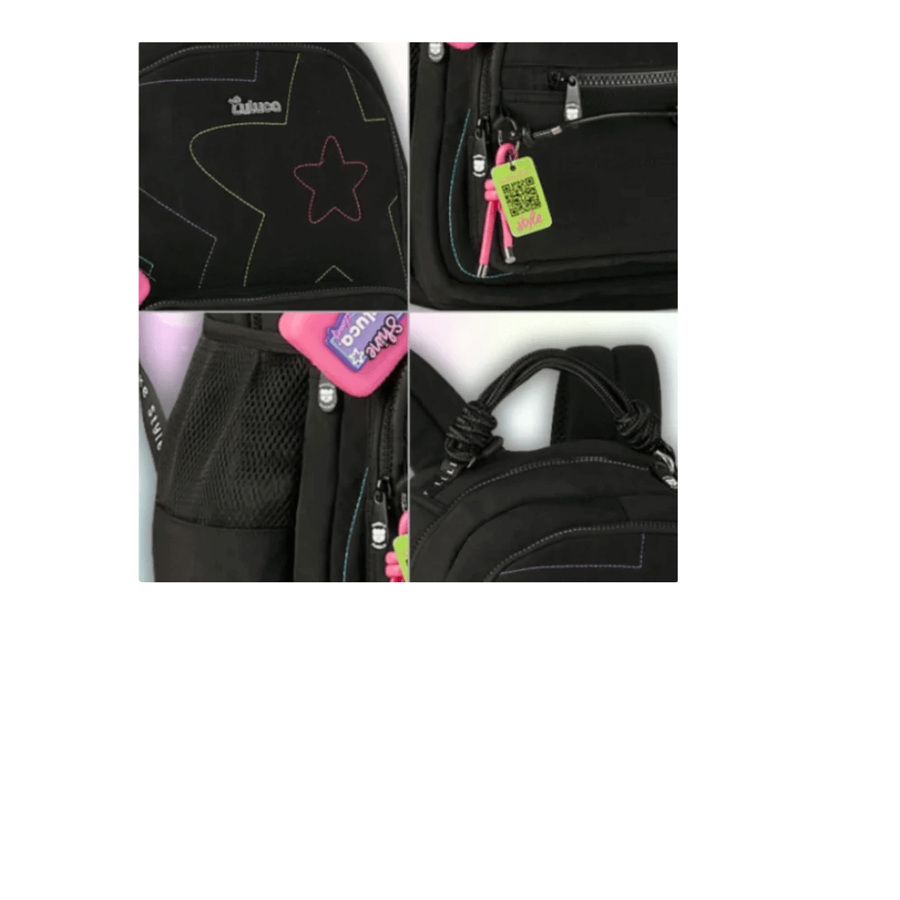 Mochila Costa Grande Preta Luluca LU27033 - Clio