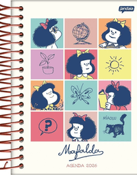 Agenda Diária 352 Pág. 2026 Mafalda 133x178mm - Jandaia
