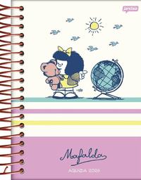 Agenda Diária 352 Pág. 2026 Mafalda 133x178mm - Jandaia
