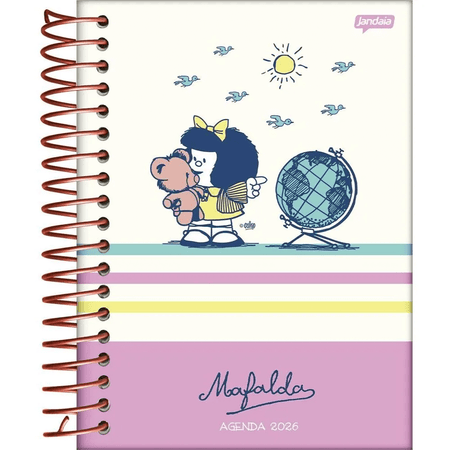 Agenda Diária 352 Pág. 2026 Mafalda 133x178mm - Jandaia