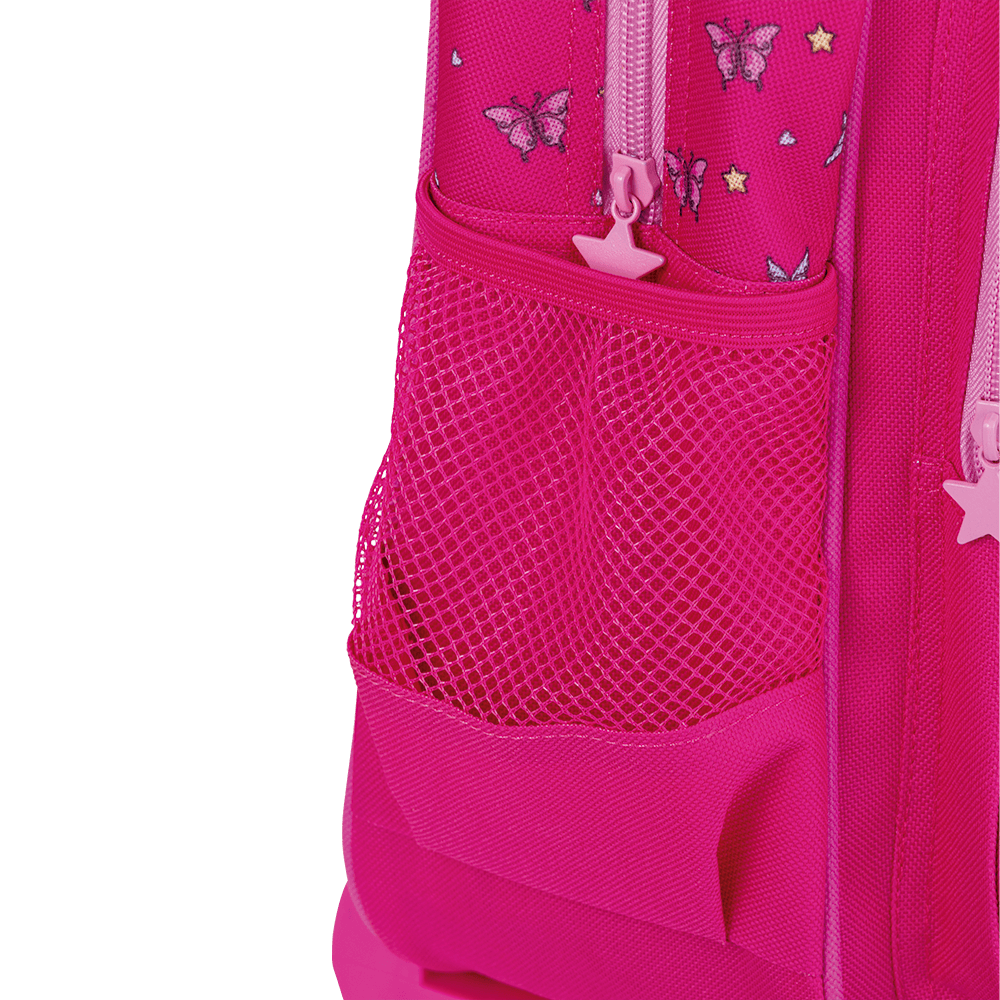 Mochila de Rodinha + Lancheira Térmica + Estojo c/ 2 Divisórias Unicórnio - BRW