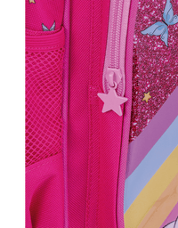 Mochila de Rodinha + Lancheira Térmica + Estojo c/ 2 Divisórias Unicórnio - BRW
