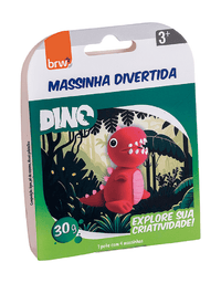 Massa de Modelar Divertida Dinossauro com 4 Cores MM0101 - BRW
