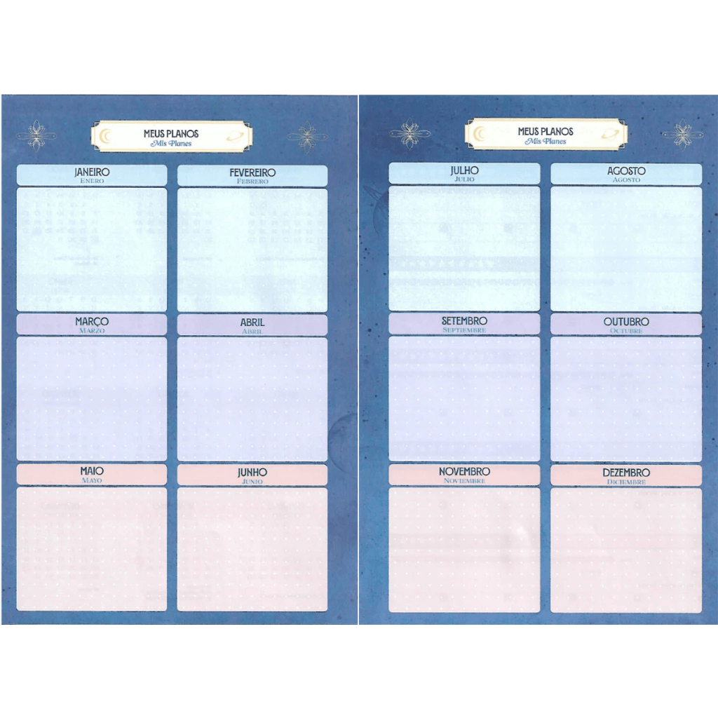 Agenda Planner 2027 Espiral 175x242 160 Páginas  Mistic 71151 - Jandaia