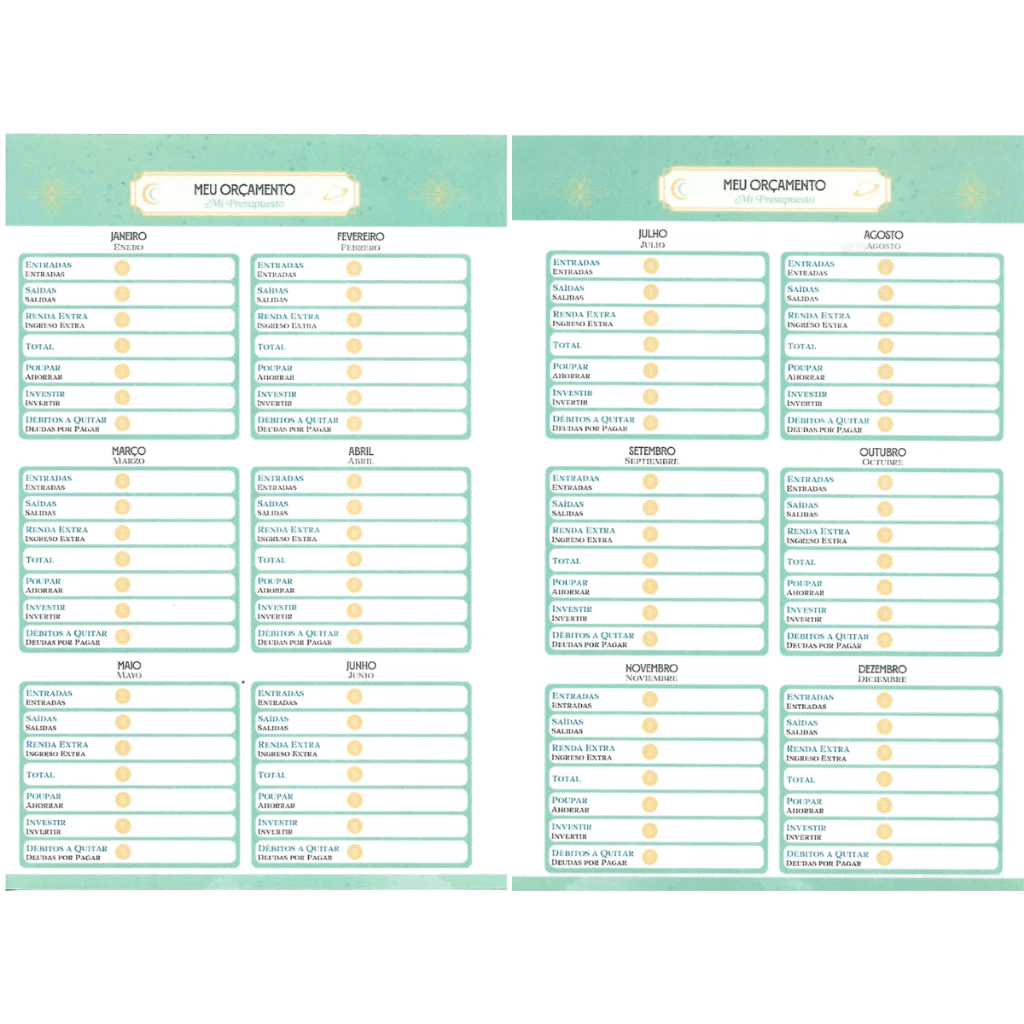 Agenda Planner 2027 Espiral 175x242 160 Páginas  Mistic 71151 - Jandaia
