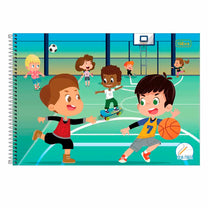 Caderno Espiral Capa Dura Meia Pauta 40 Fl. Sapeca 14499-1 - Tilibra