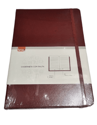 Caderneta Brochura A5 Com Pauta Bordô 80 Folhas 80g/m² NB0003 - BRW
