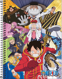 Caderno Espiral Universitário 10 Matérias One Piece 160 Folhas 34045 - Tilibra
