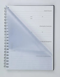 Caderno Prime 205x280mm 100Fls 1 Mat. S/ Pauta 63g/m² Preto P039 - Royal Paper
