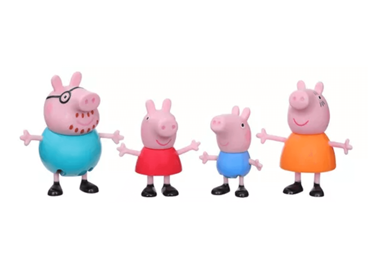 Família Peppa Pig com 4 Bonecos F2190 - Hasbro