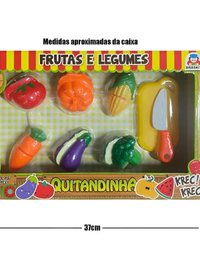 Kit Fruta E Legumes Quitandinha Com 8 Itens 900-6 - Braskit
