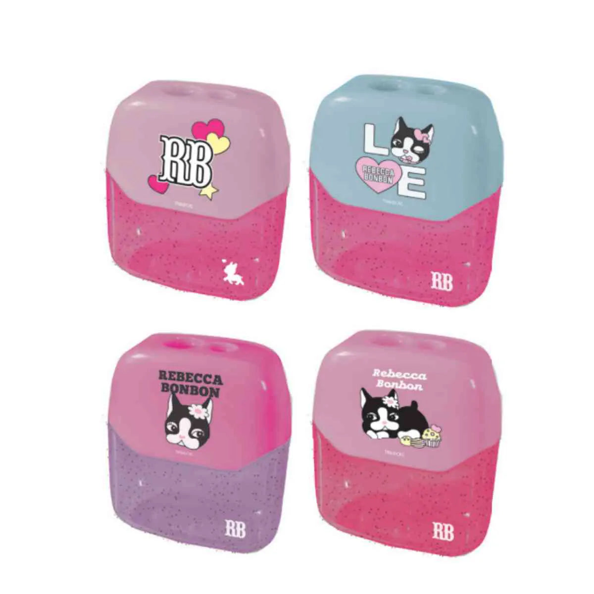 Kit Escolar Lápis Borracha e Apontador Rebecca Bonbon RB1206